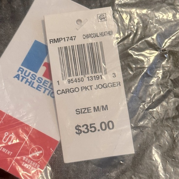 Russell Athletic Men's Cargo Fleece Jogger Pants - Picture 5 of 6